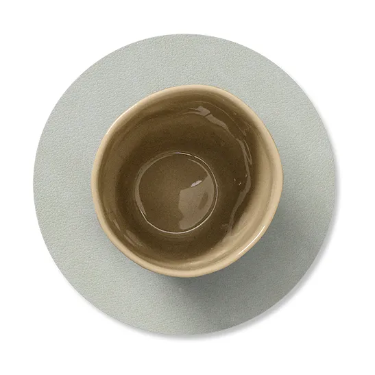 Nupo 圆形杯垫, 金属质感_石灰色 LIND DNA