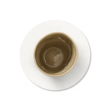 Nupo 圆形杯垫 - 纯白色 - LIND DNA