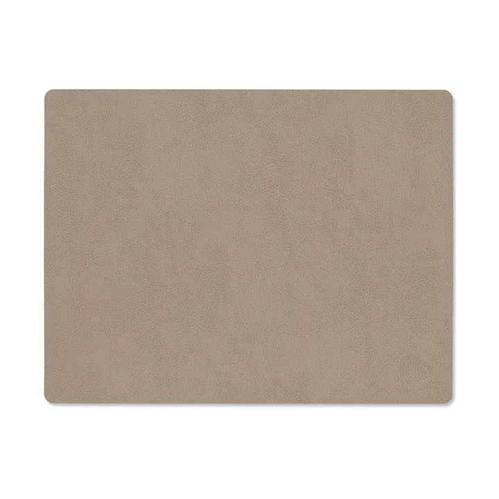 Serene 方形餐垫 中号 26.5x34.5cm - 鼹鼠灰色 - LIND DNA