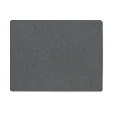 Serene 方形餐垫 中号 26.5x34.5cm - 无烟煤灰色 - LIND DNA