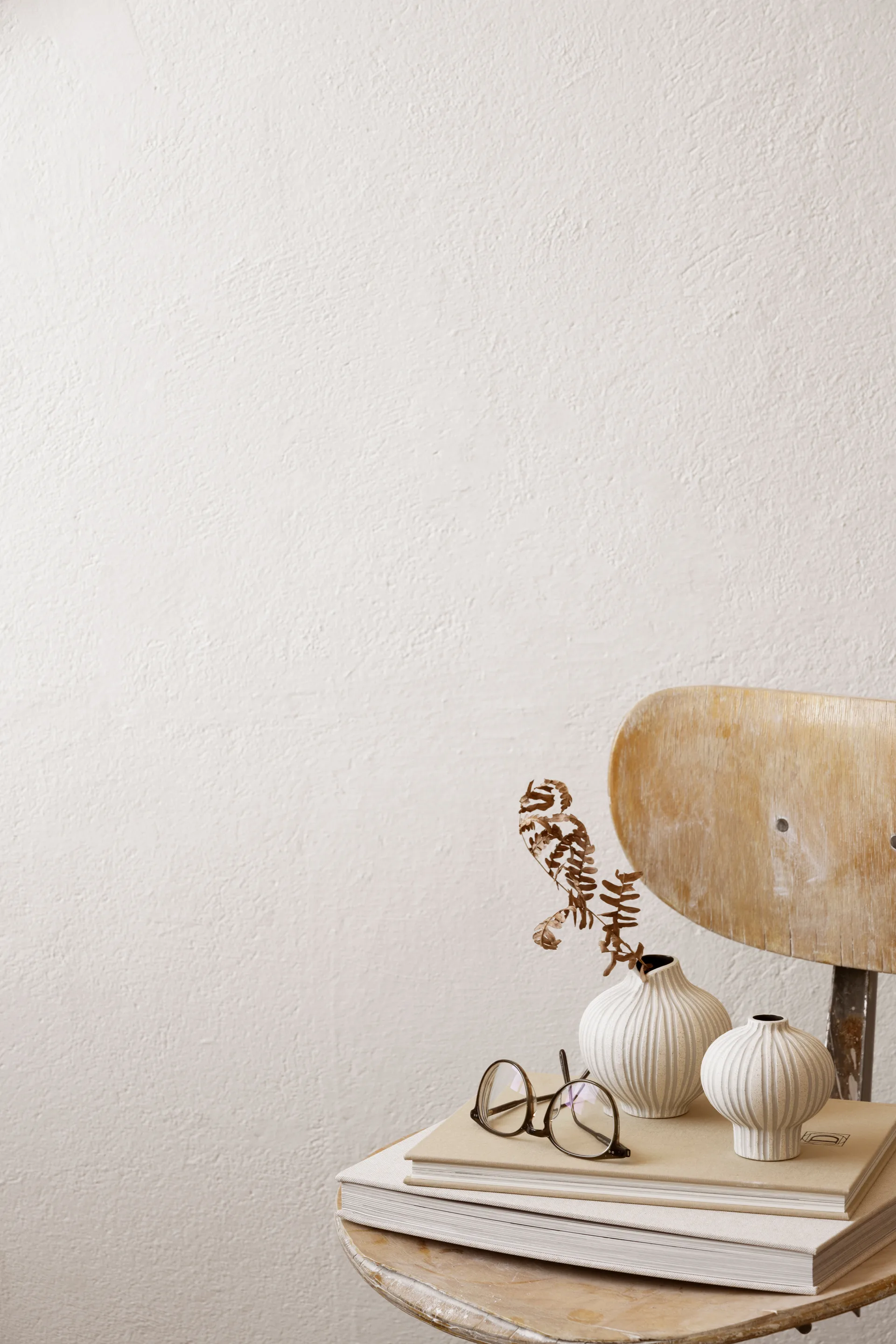 Line 花瓶, 沙色 白色 stone stripe, medium Lindform