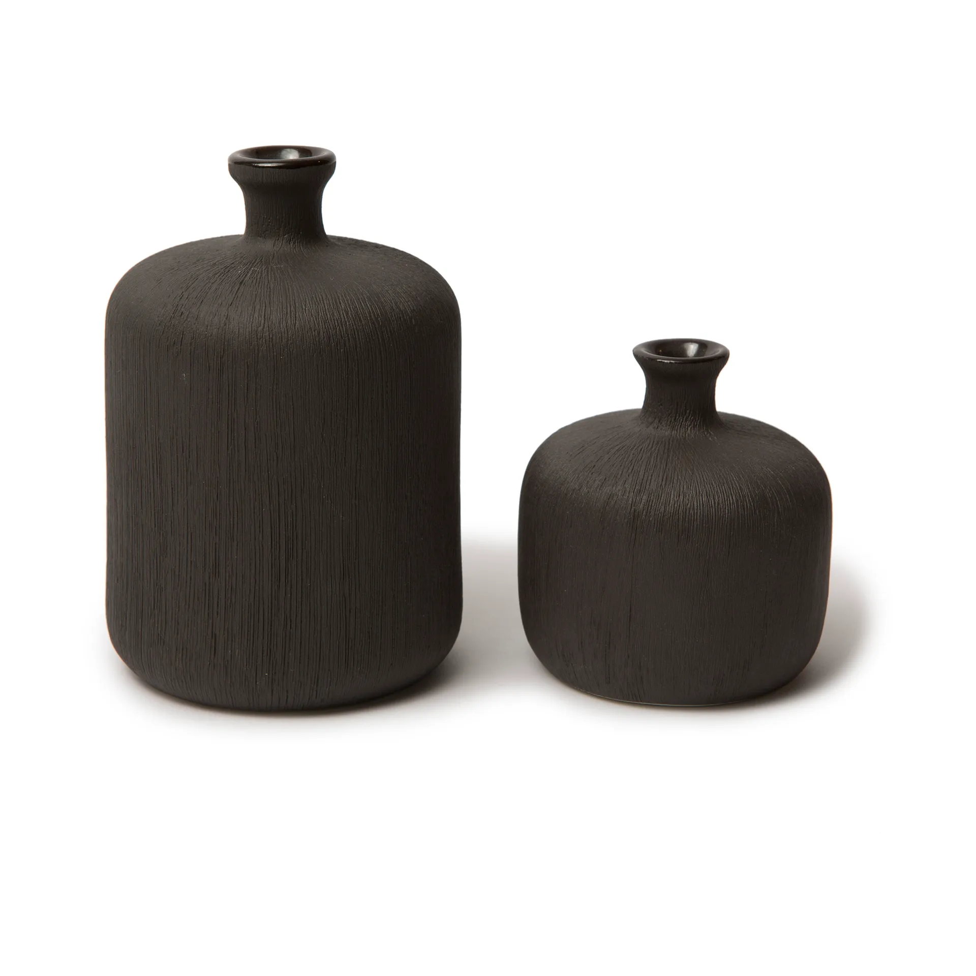 瓶形花瓶, 黑色_中号 Lindform