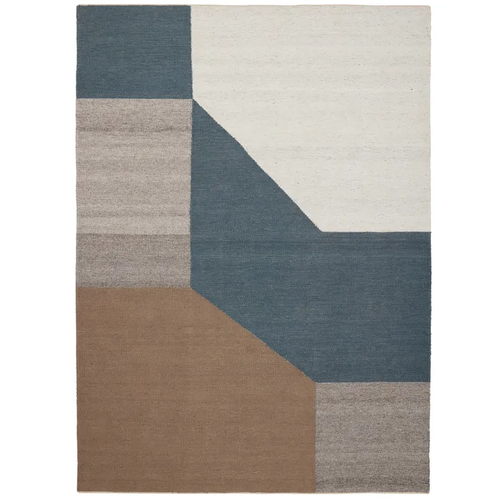 Blocchi 地毯170x240cm - 天蓝色 - Linie Design