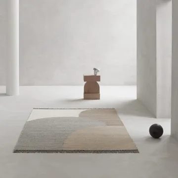 Eik 羊毛地毯140x200cm - 灰色 - Linie Design