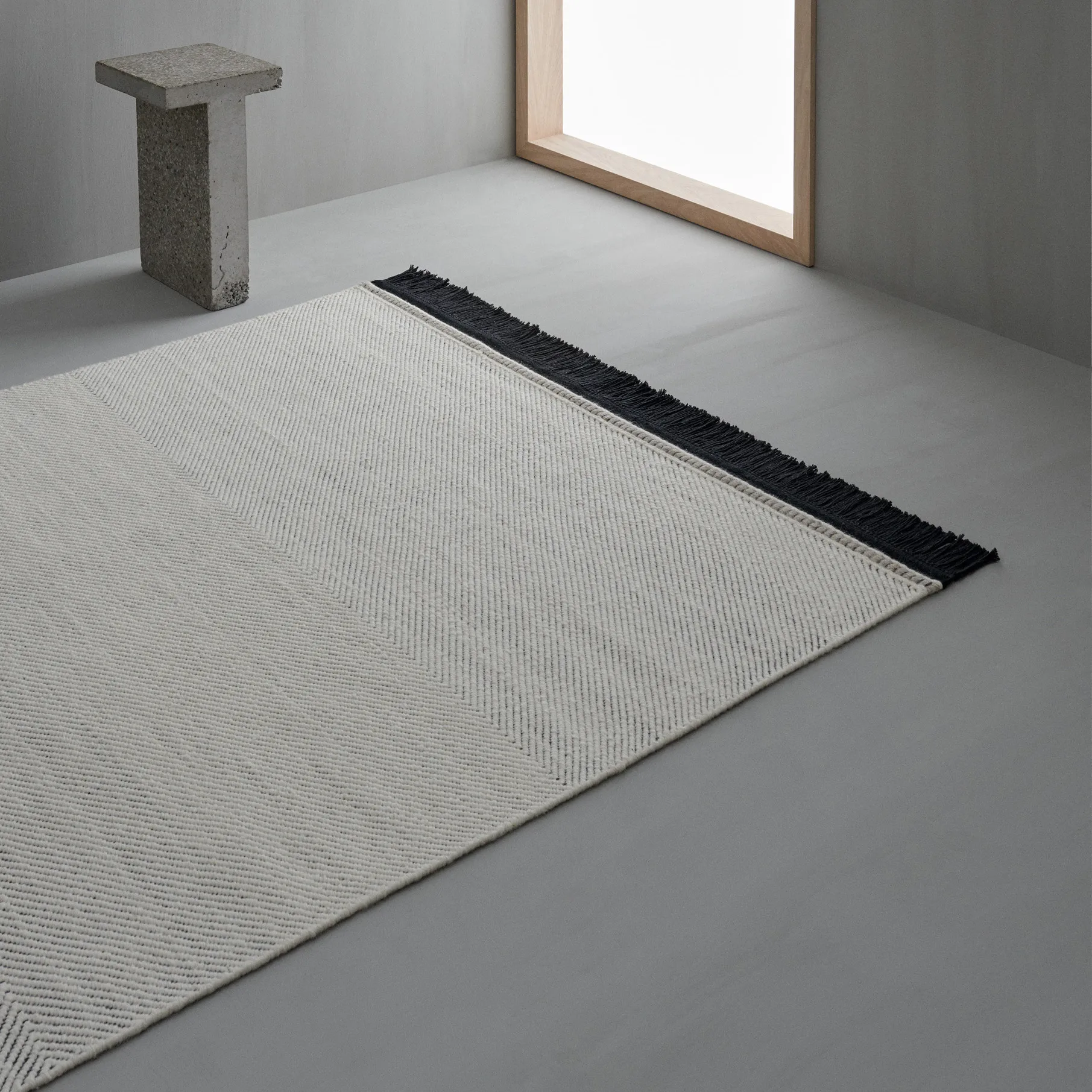 Fenja 羊毛地毯170x240cm, 白色 Linie Design