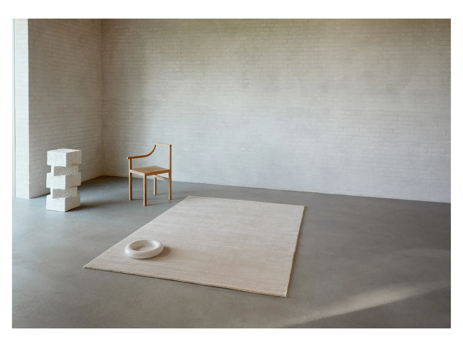 Halo Cloud羊毛地毯, 米色_140x200cm Linie Design