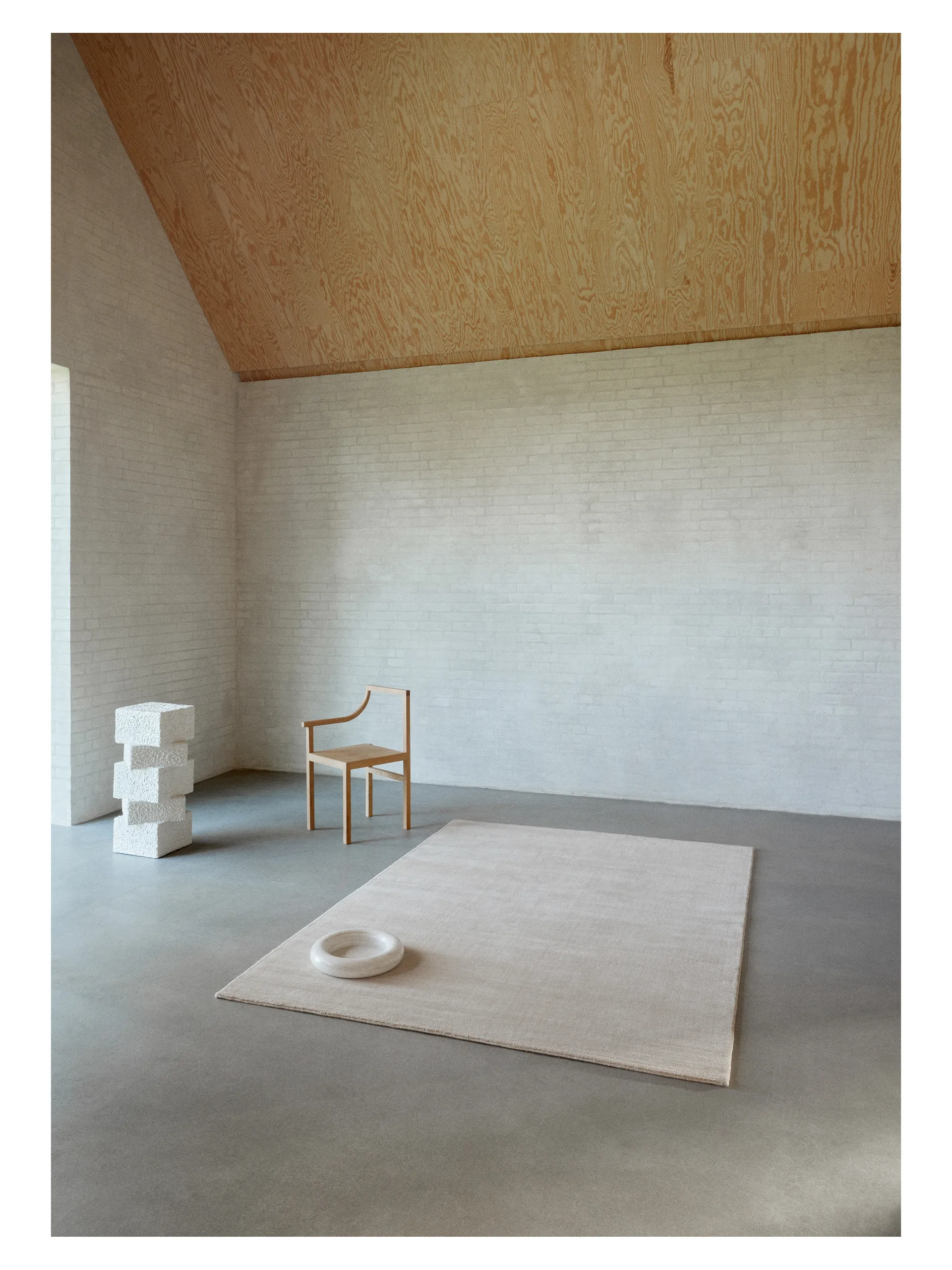 Halo Cloud羊毛地毯, 米色_170x240cm Linie Design