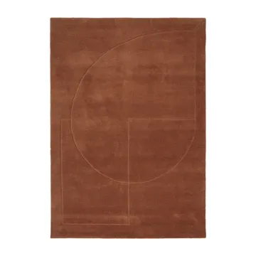 Lineal Poem羊毛地毯 - 琥珀色_170x240cm - Linie Design