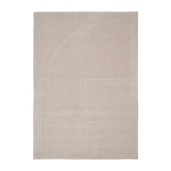 Lineal Poem羊毛地毯 - 米色_170x240cm - Linie Design
