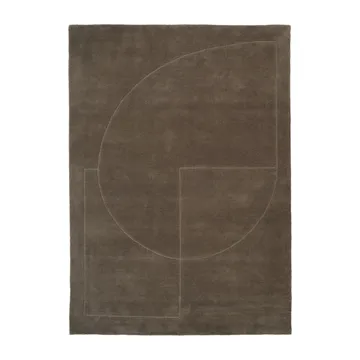 Lineal Poem羊毛地毯 - 苔藓绿_170x240cm - Linie Design