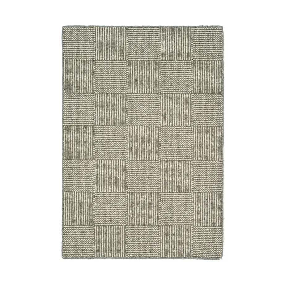 Linie Design 棋盘地毯, 苔藓绿_140x200cm Linie Design