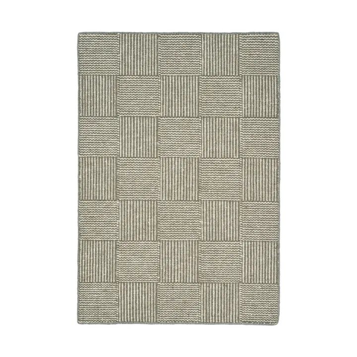 Linie Design 棋盘地毯 - 苔藓绿_140x200cm - Linie Design