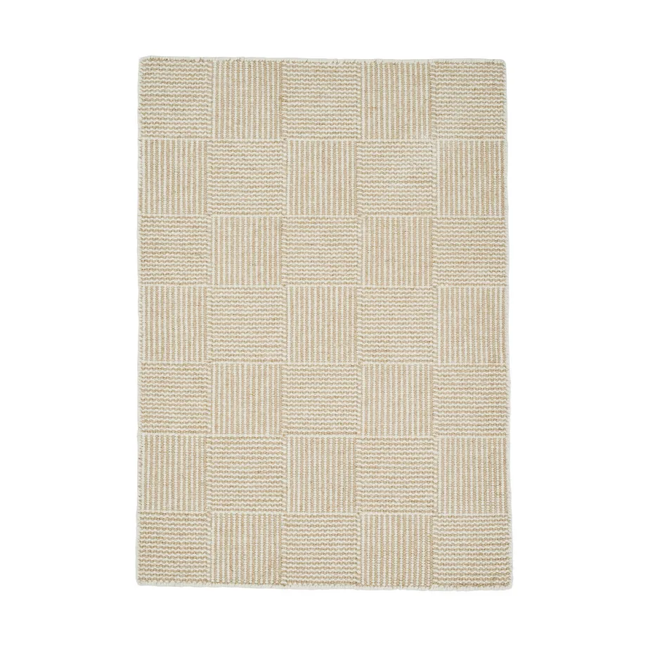 Linie Design 棋盘地毯, 白色_170x240cm Linie Design