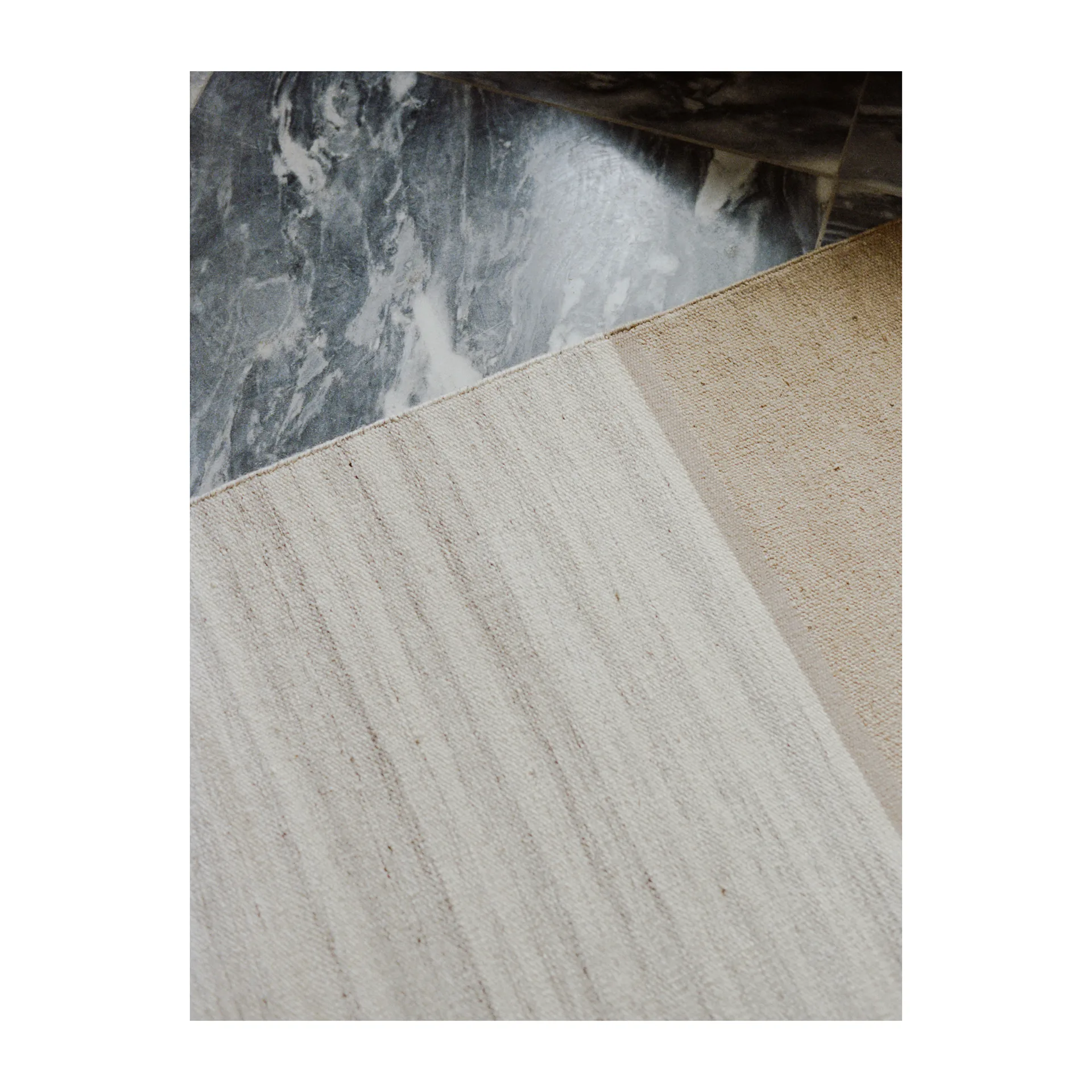 Modest Ease 地毯 80x250 cm, 米色 Linie Design