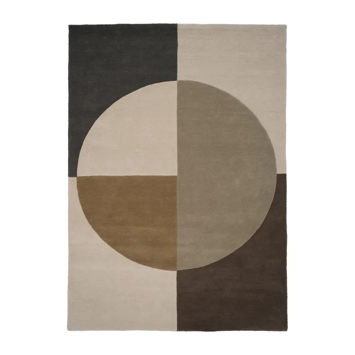Radiality羊毛地毯 - 橄榄绿_140x200cm - Linie Design