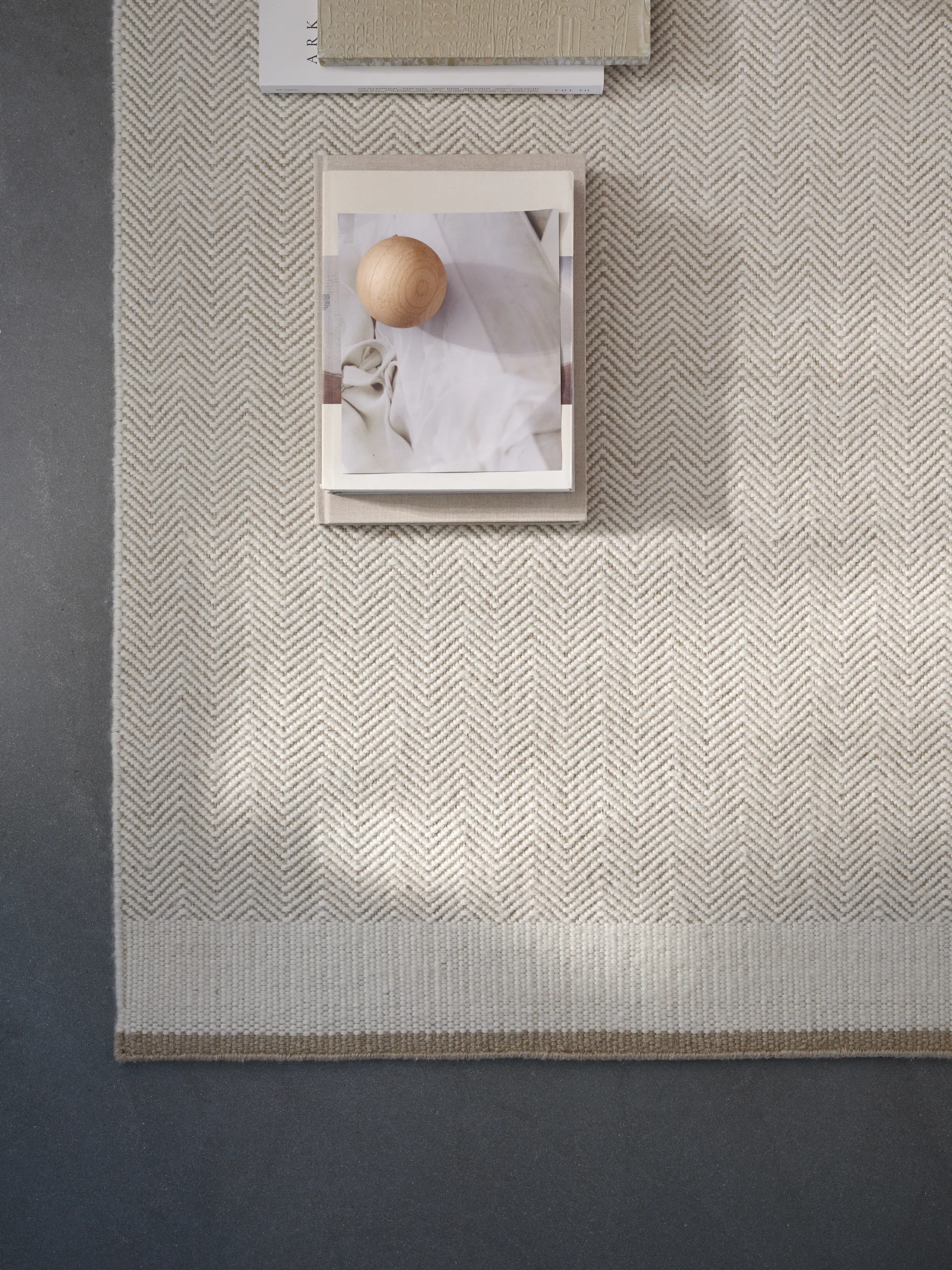 Stratum Echo羊毛地毯, 白色_170x240cm Linie Design