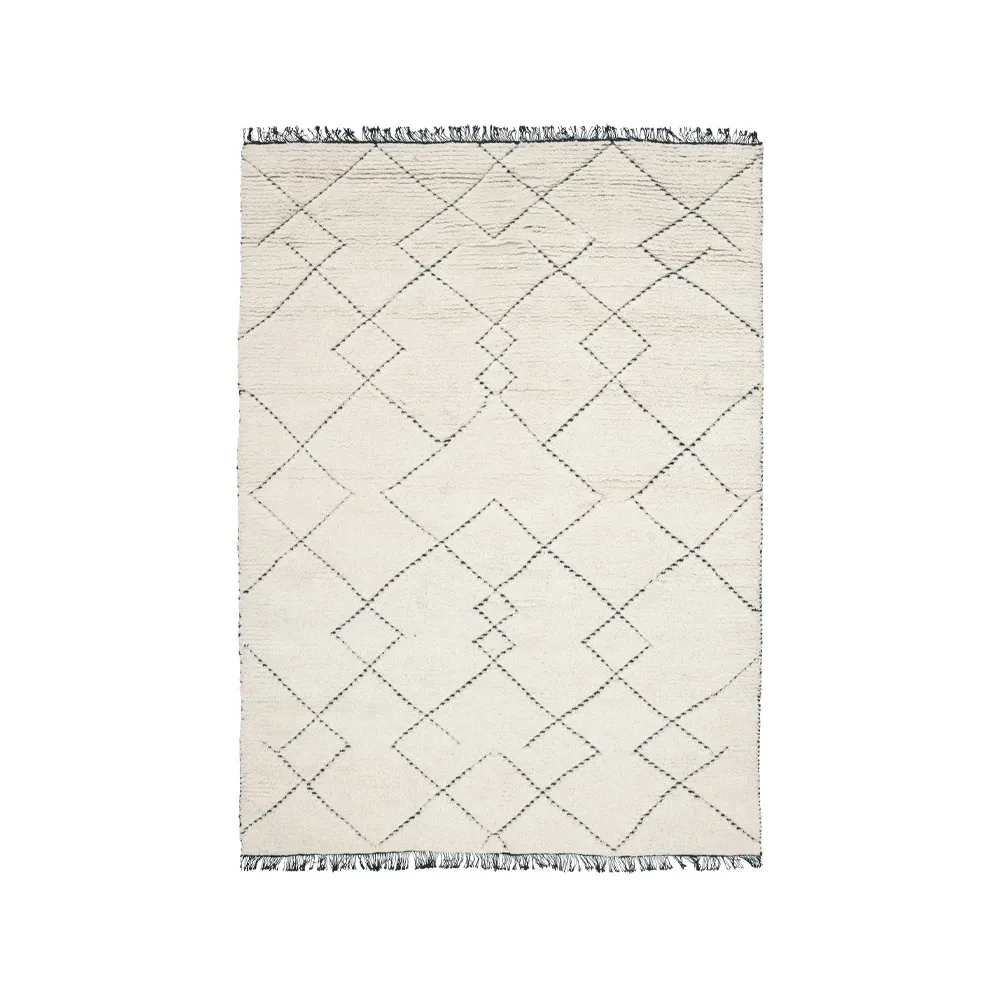 Torun 北欧简约风格地毯, 黑色_170x240cm Linie Design