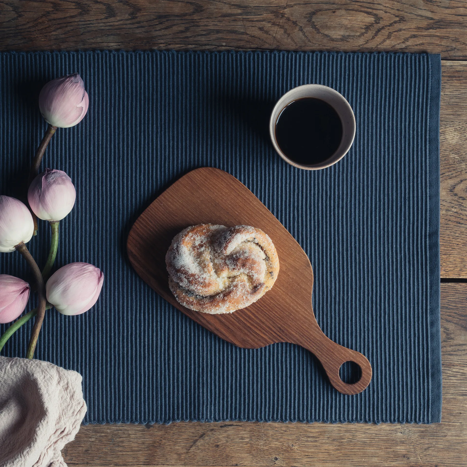 Uni 桌旗 45x150 cm, 靛蓝 蓝色 Linum