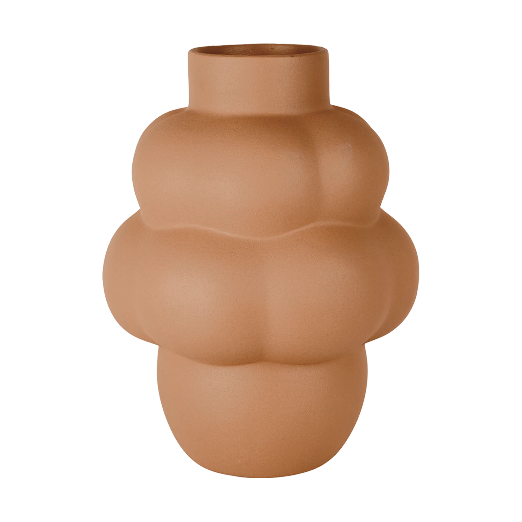 Balloon 04 小号花瓶18cm, 磨砂赭石色 Louise Roe