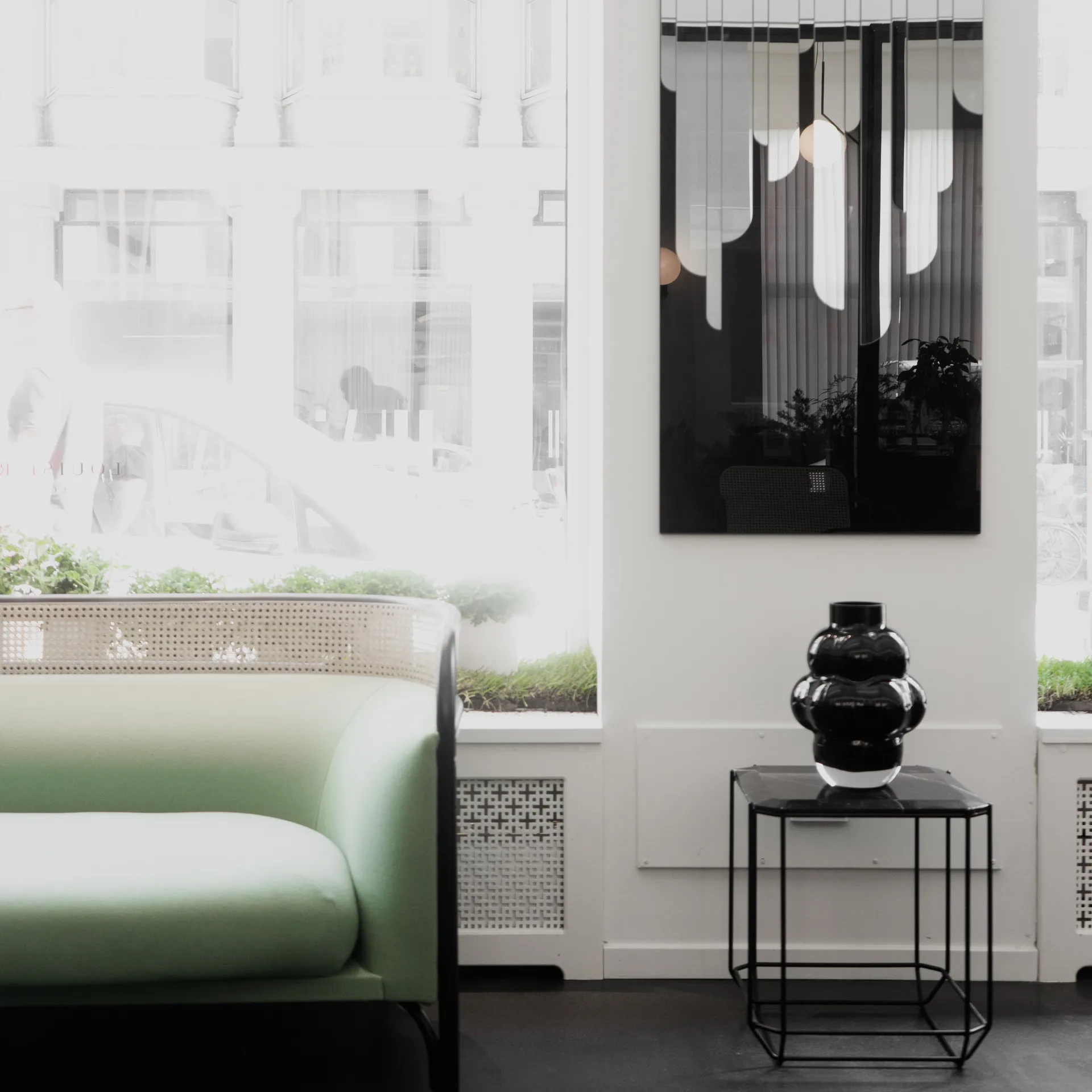 Balloon 花瓶 04 32 cm, 黑色 Louise Roe