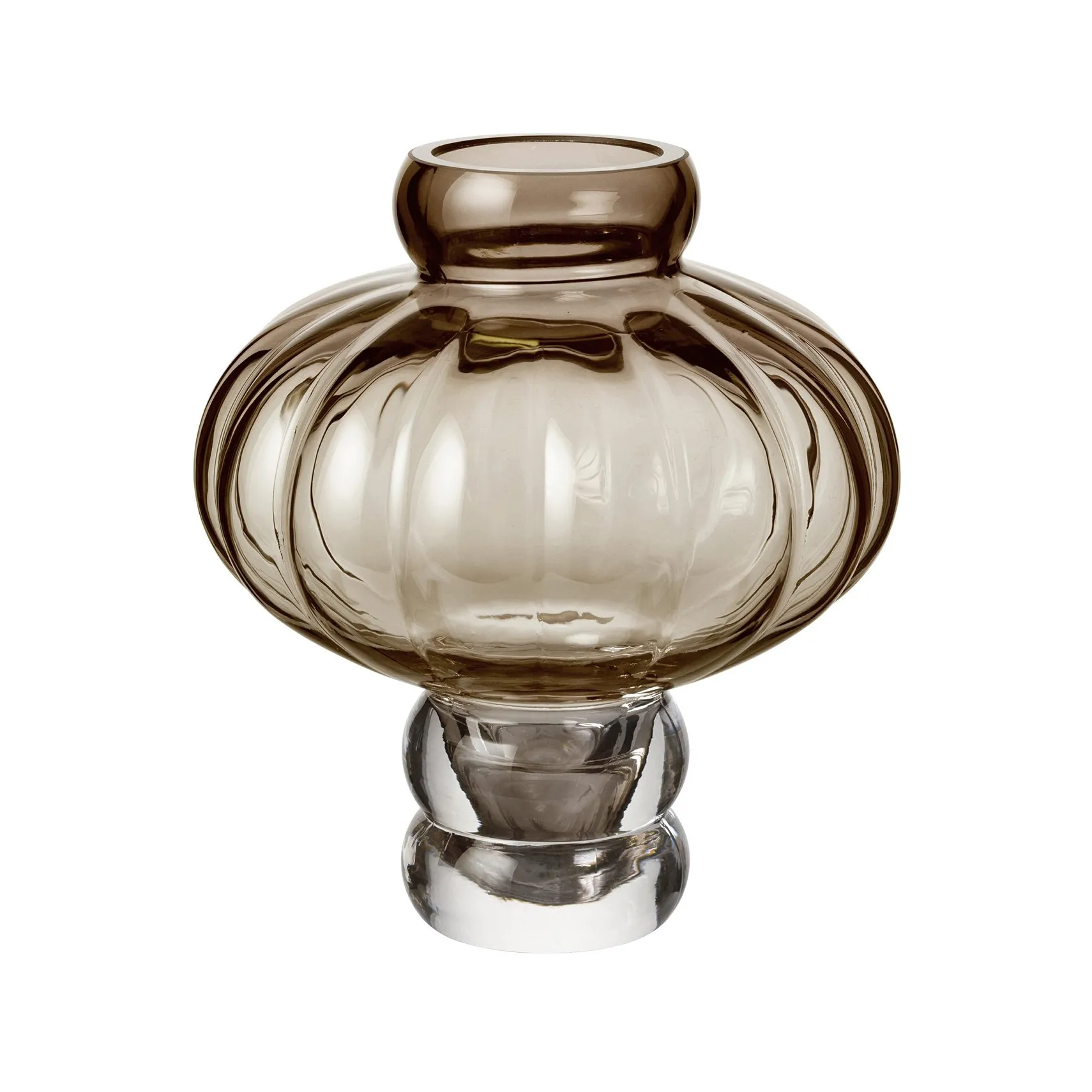 Balloon 气球花瓶 透明 20cm, 烟熏色 Louise Roe