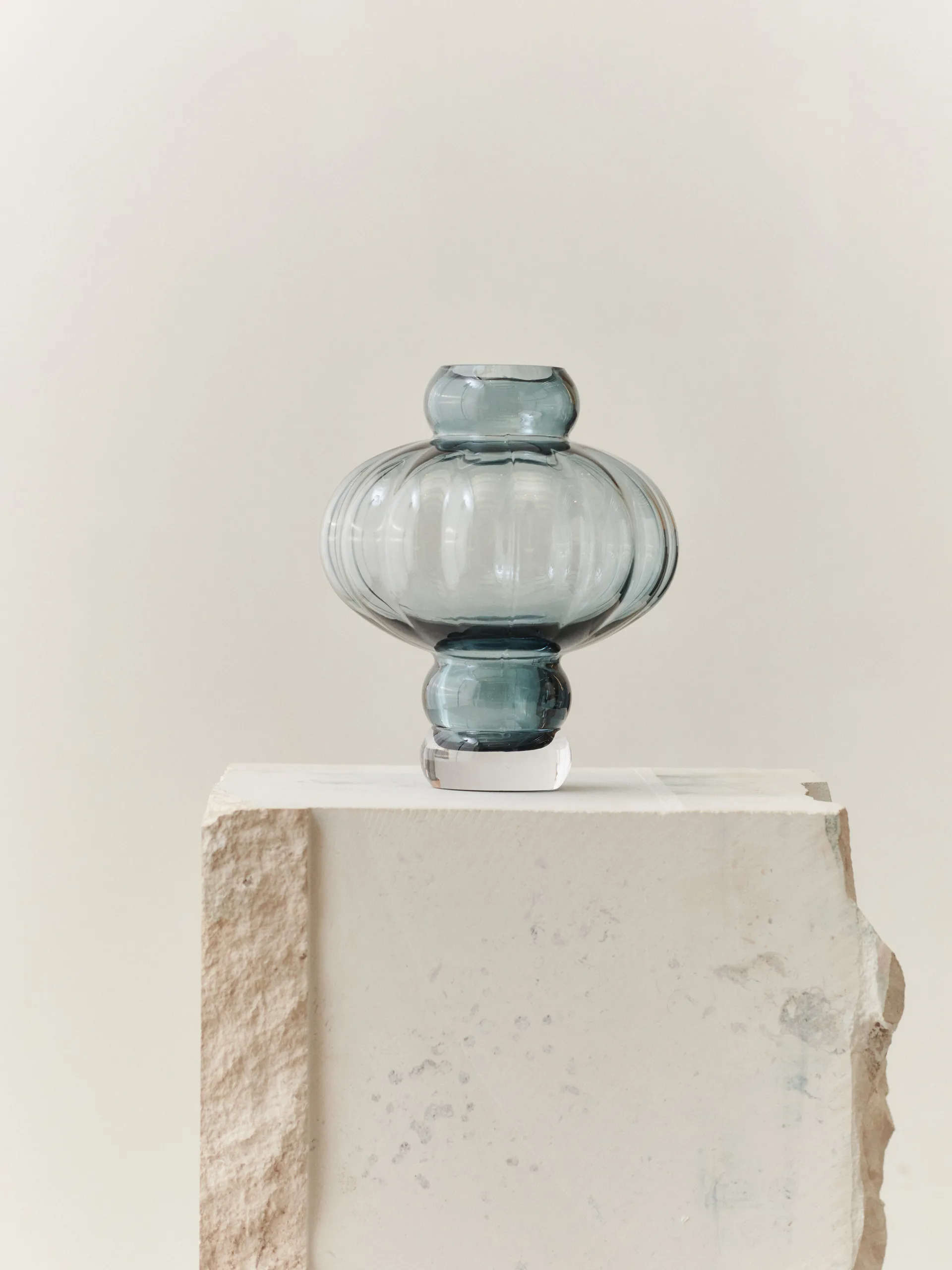 Balloon 气球花瓶 透明 20cm, 蓝色 Louise Roe