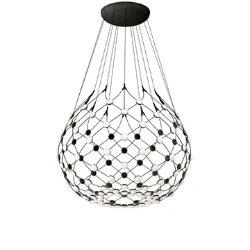 Mesh Wireless 无线充电北欧风格吸顶灯 - 黑色_中号 - Luceplan