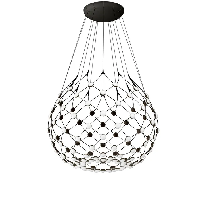 Mesh Wireless 无线充电北欧风格吸顶灯 - 黑色_中号 - Luceplan