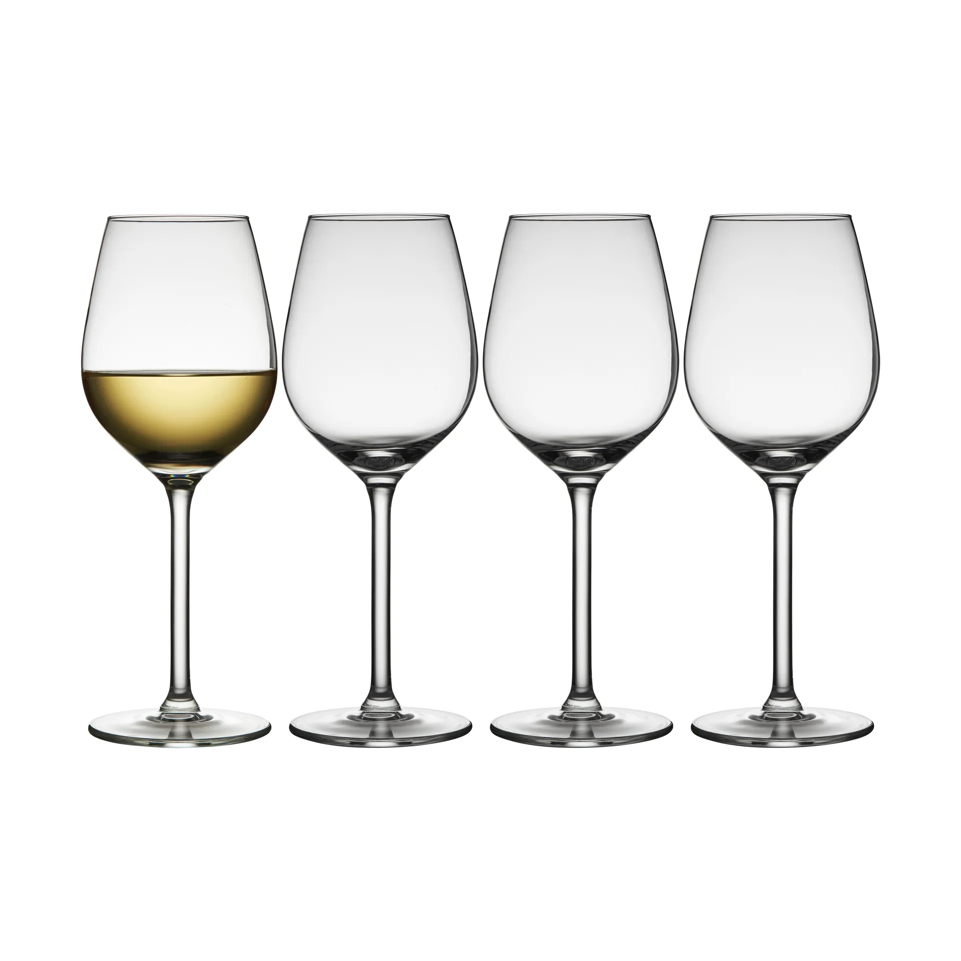 Juvel white 红酒杯 38 cl 四件套装, Clear Lyngby Glas