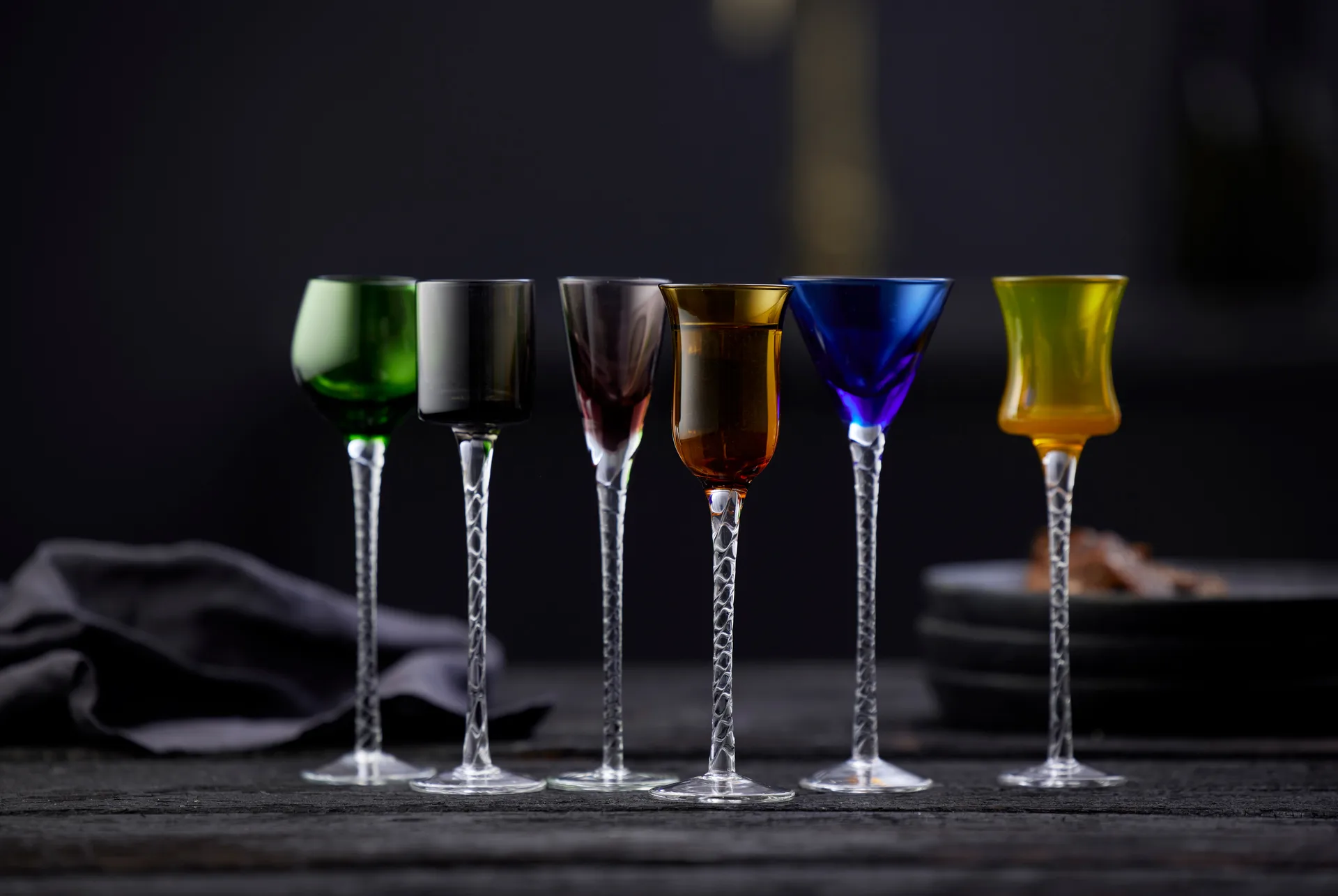 London 烈酒杯 2.5-50ml 6件装, 混色 Lyngby Glas