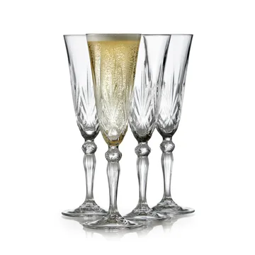 Melodia 香槟杯 160ml 4只装 - 晶透 - Lyngby Glas