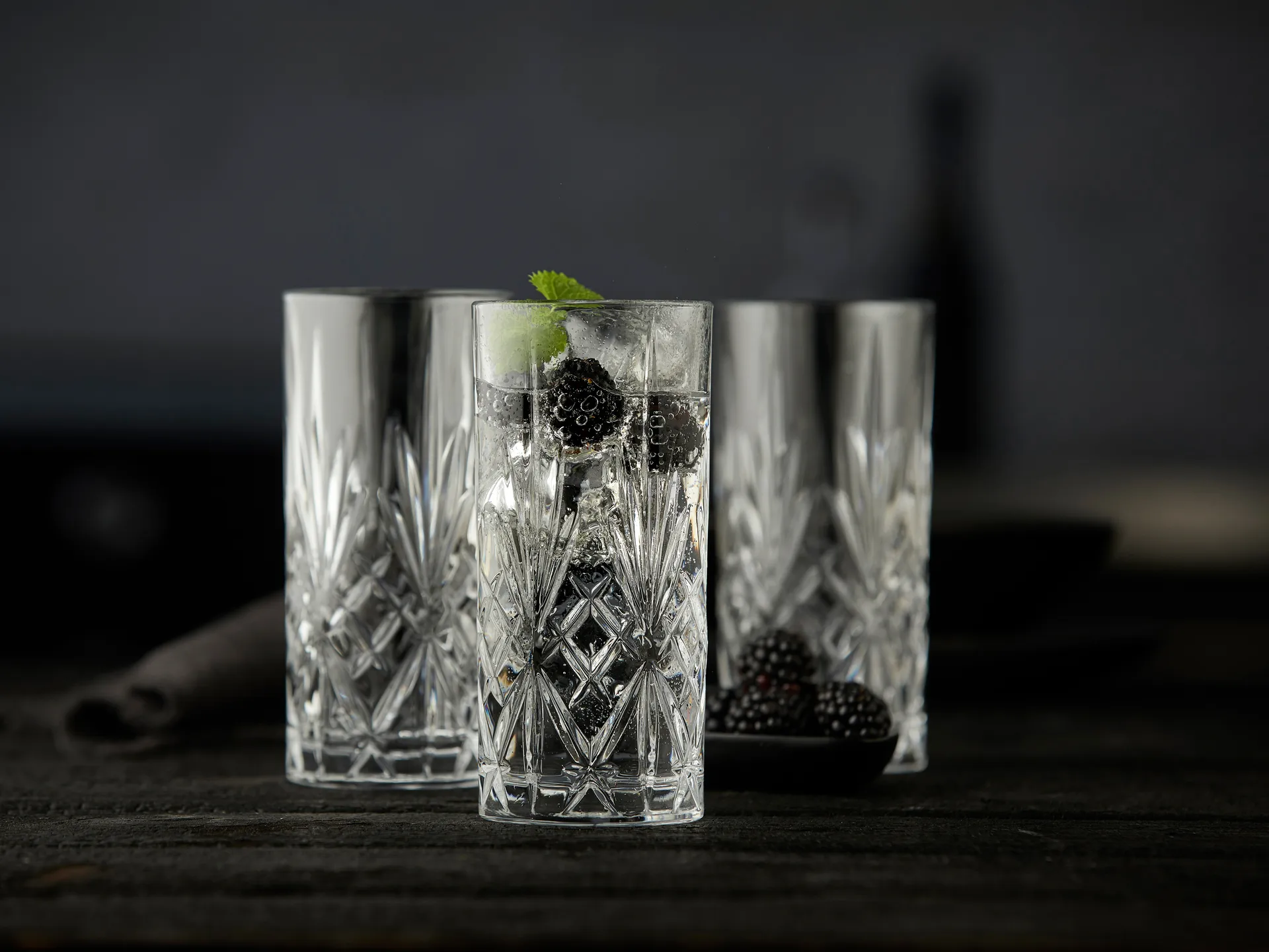 Melodia highball 玻璃 36 cl 六件套装, Crystal Lyngby Glas
