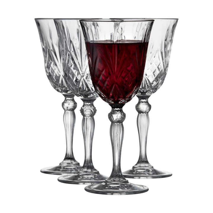 Melodia red 红酒杯 27 cl 四件套装 - Crystal - Lyngby Glas