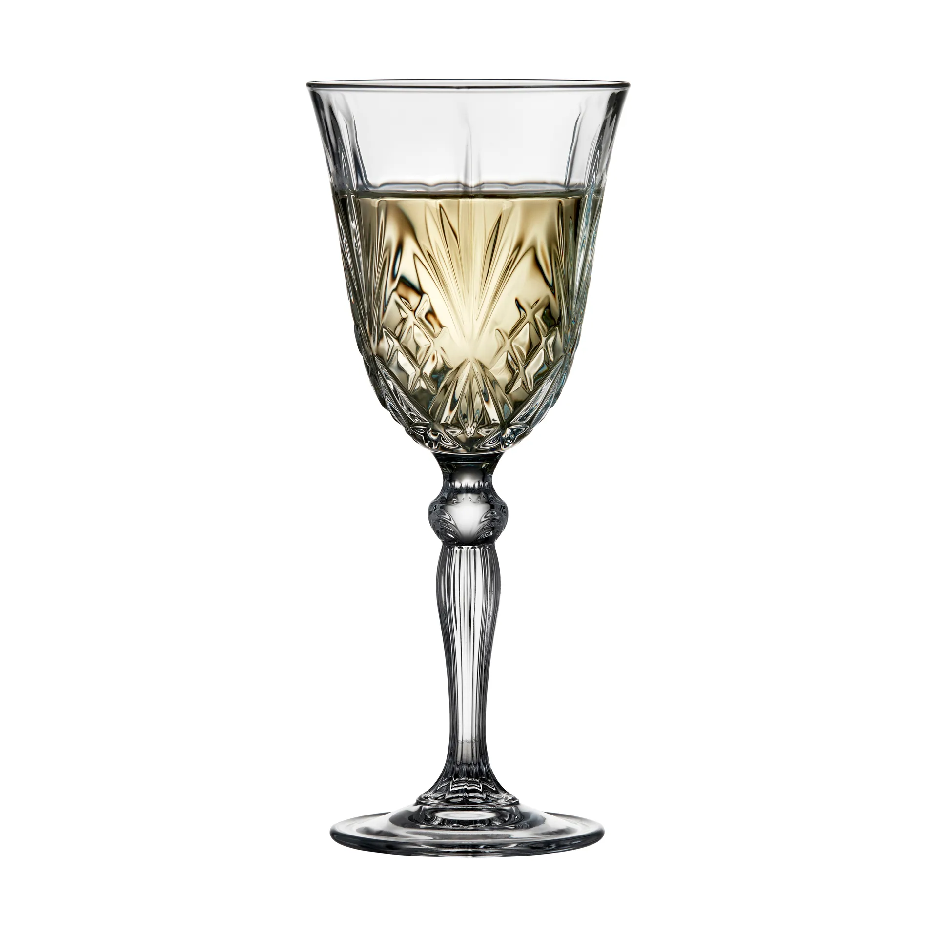 Melodia white 红酒杯 21 cl 四件套装, Crystal Lyngby Glas