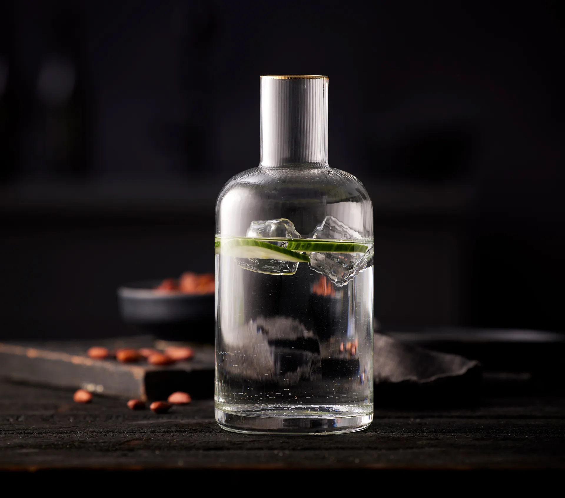 Palermo Gold 水瓶/玻璃水瓶 1.5 l, Clear-gold Lyngby Glas