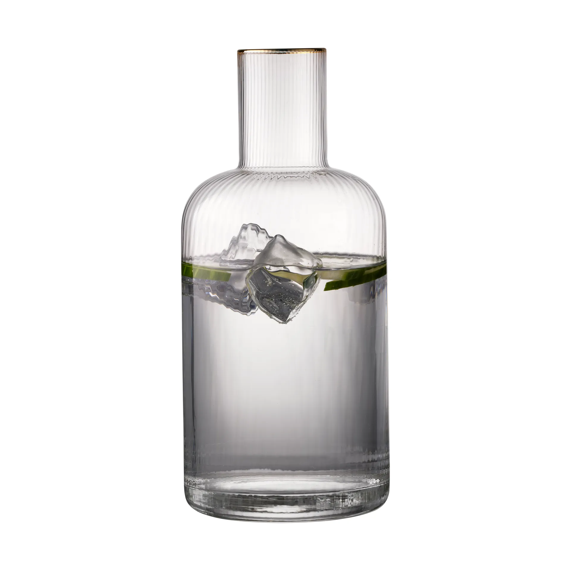 Palermo Gold 金色水瓶 1.5l, 透明_金色 Lyngby Glas