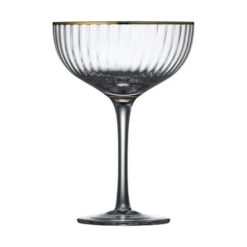 Palermo Gold 金色鸡尾酒杯 315ml 4只装 - 透明_金色 - Lyngby Glas