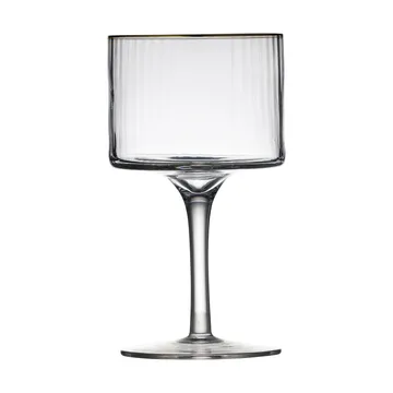 Palermo Gold 金色金汤力酒杯 320ml 4只装 - 透明_金色 - Lyngby Glas