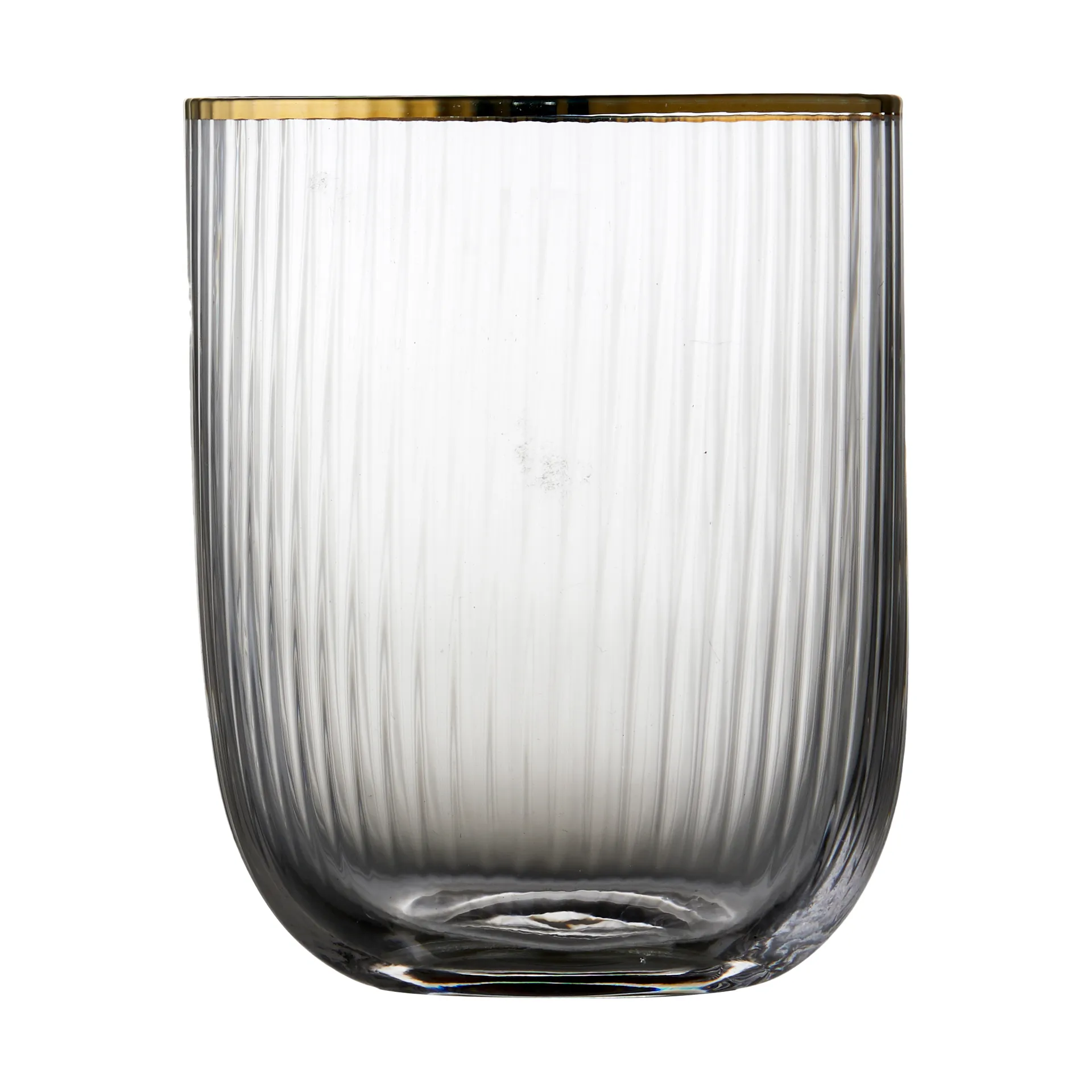 Palermo Gold 金色平底玻璃杯 350ml 4只装, 透明_金色 Lyngby Glas