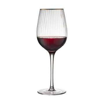 Palermo Gold 金色红葡萄酒杯 400ml 4只装 - 透明_金色 - Lyngby Glas