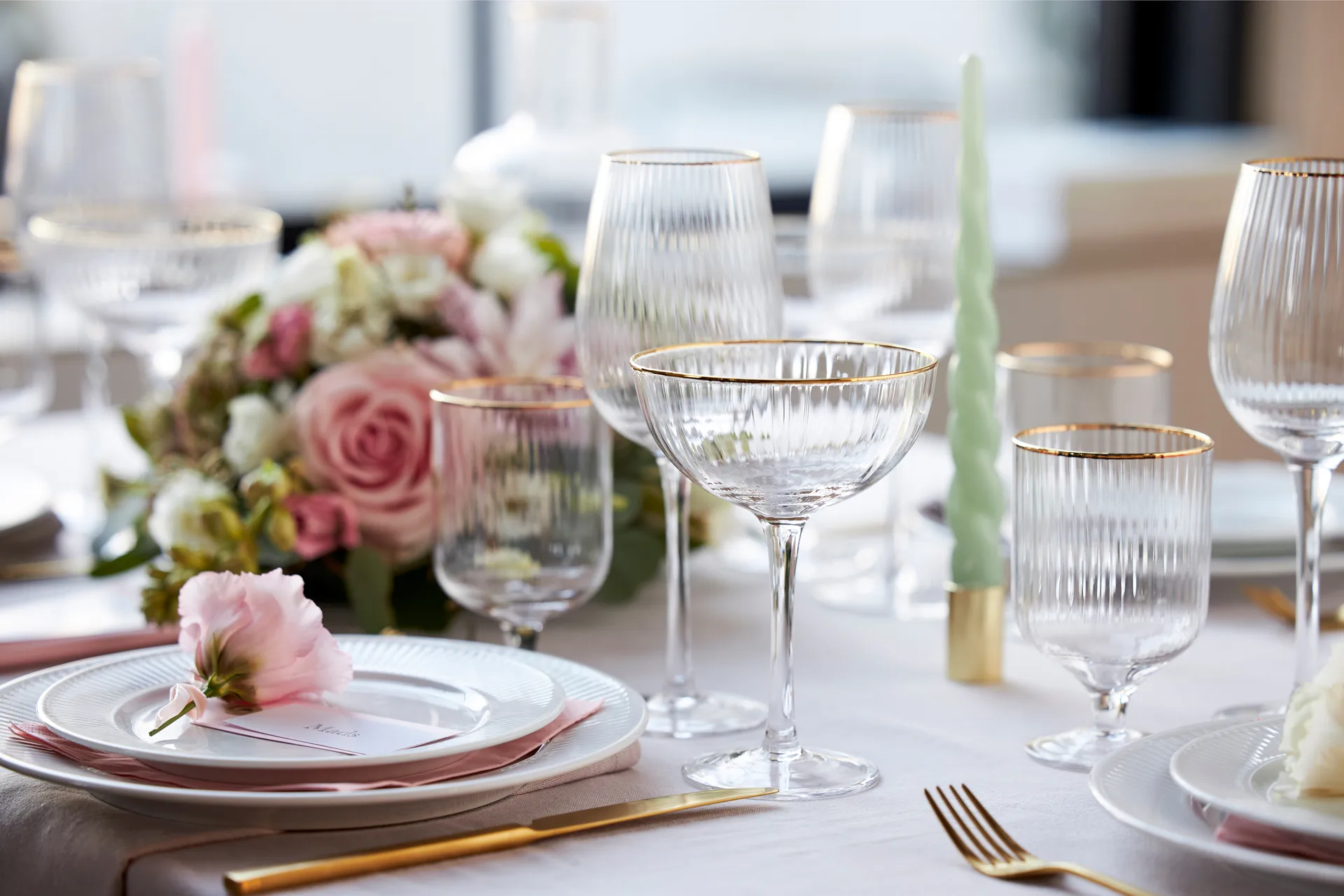 Palermo Gold 金色红葡萄酒杯 400ml 4只装, 透明_金色 Lyngby Glas