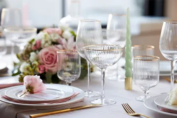Palermo Gold 金色红葡萄酒杯 400ml 4只装 - 透明_金色 - Lyngby Glas