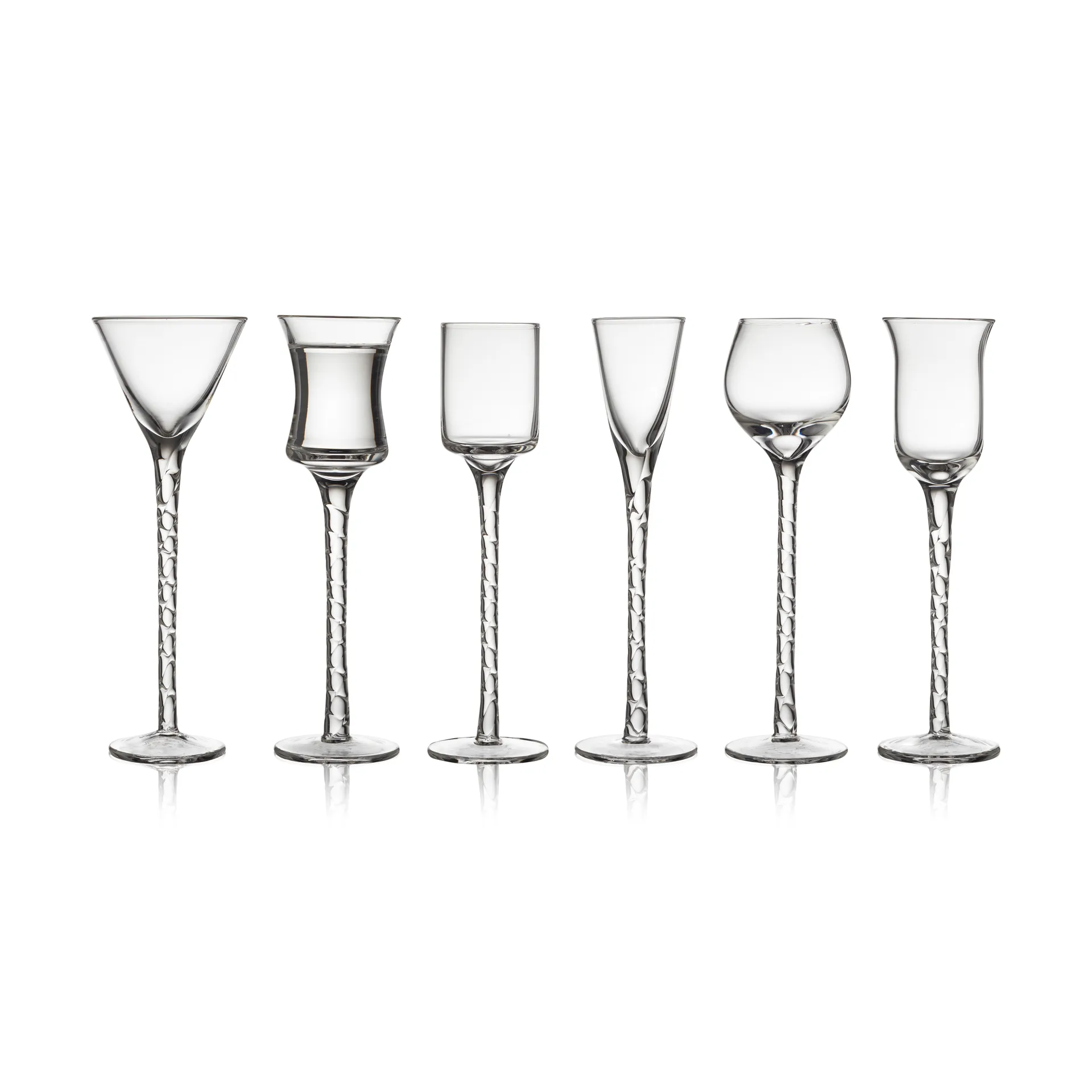Rom 烈酒杯 2.5-50ml 6件装, 透明 Lyngby Glas