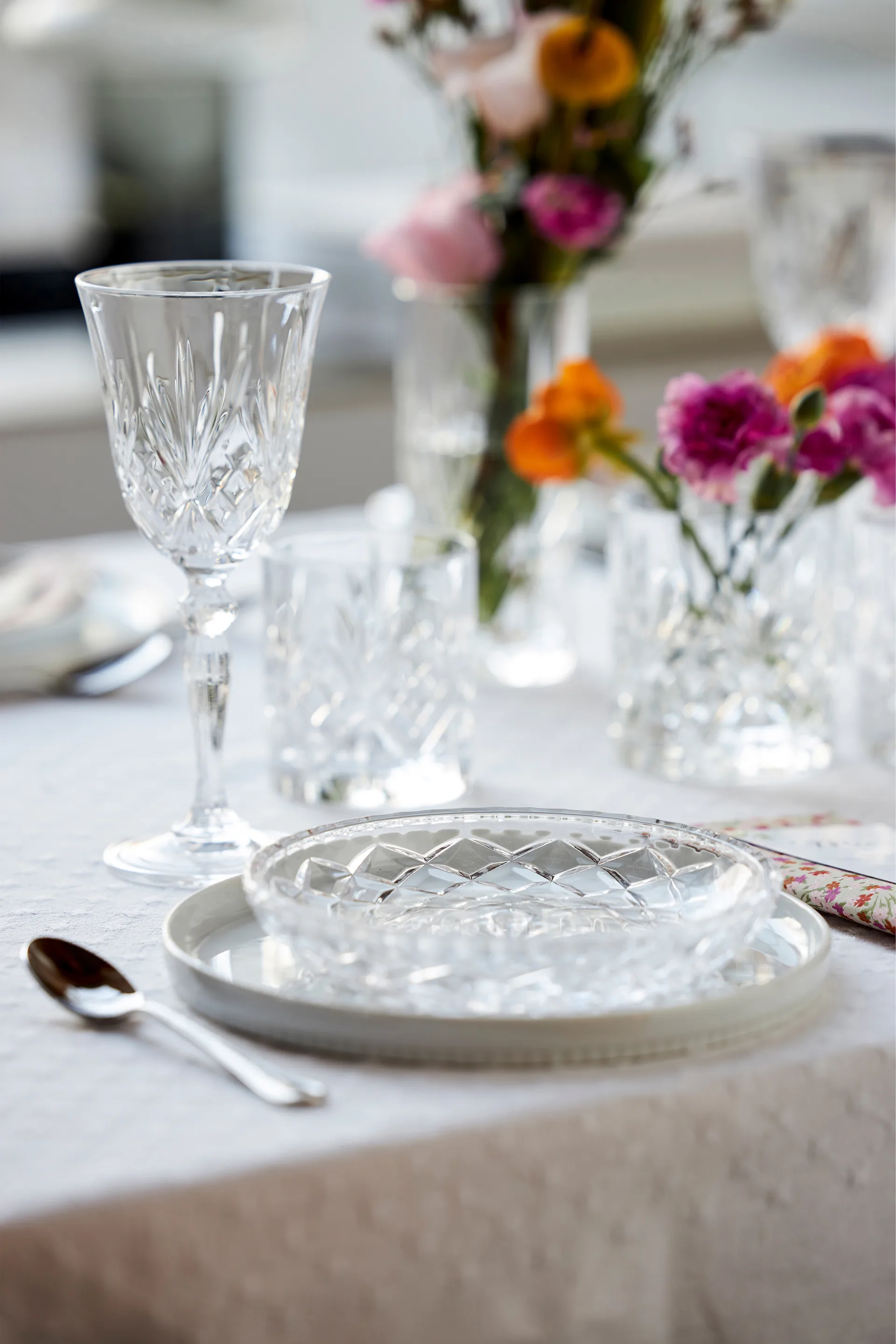 Sorrento 小 盘子 Ø16 cm 六件套装, Clear Lyngby Glas