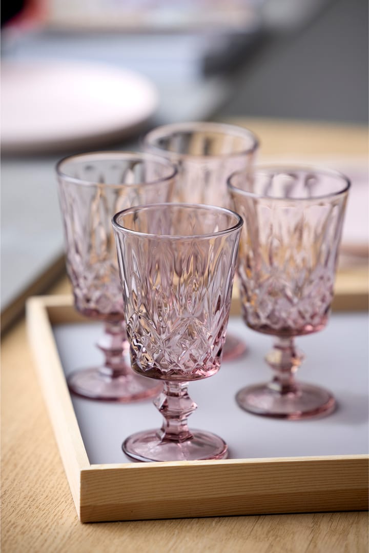 Sorrento 红酒杯 29 cl 四件套装, 粉色 Lyngby Glas