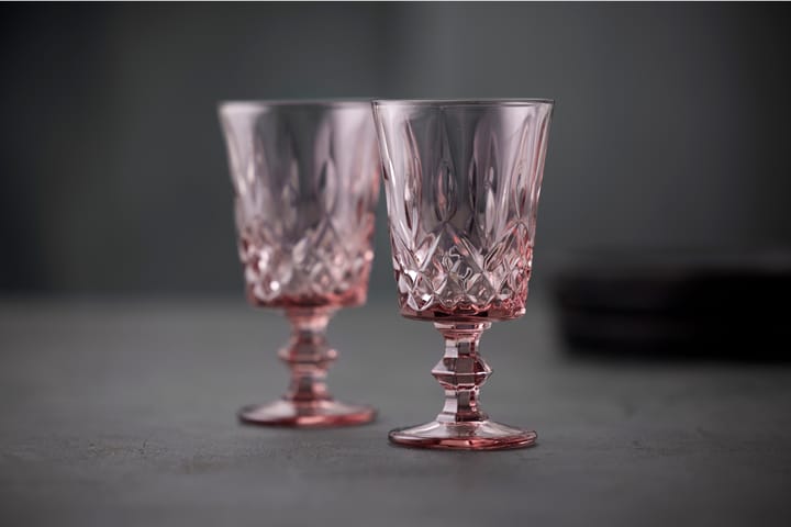 Sorrento 红酒杯 29 cl 四件套装, 粉色 Lyngby Glas