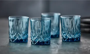 Sorrento 威士忌玻璃杯 32 cl 四件套装 - 蓝色 - Lyngby Glas