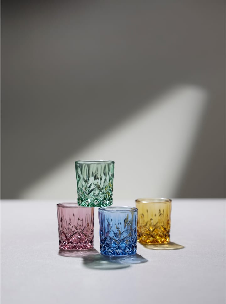 Sorrento 小酒杯 4 cl 四件套装, 绿色 Lyngby Glas