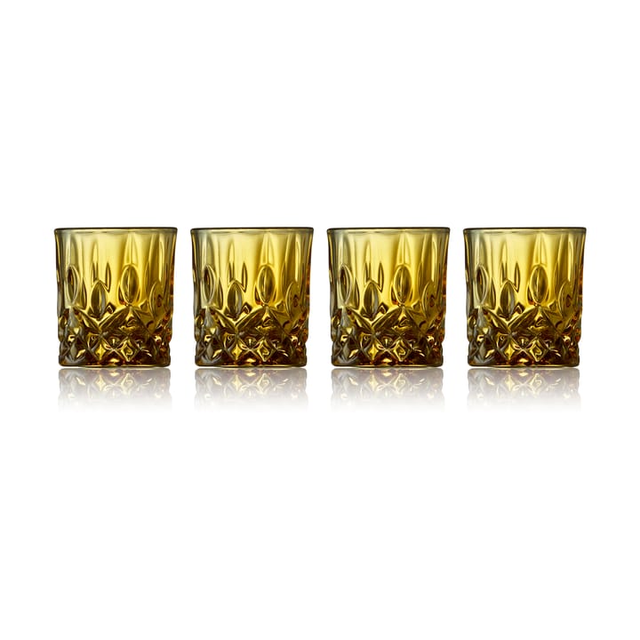 Sorrento 小酒杯 4 cl 四件套装 - 琥珀色 - Lyngby Glas