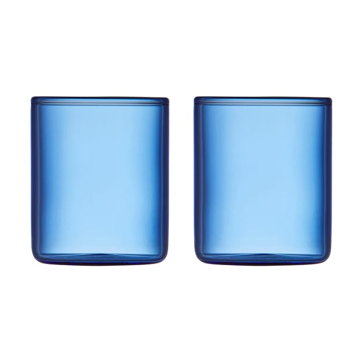 Torino shotglass 6 cl 两件套装 - 蓝色 - Lyngby Glas